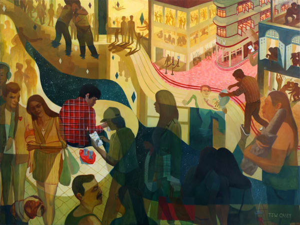 Casey Tan, Night At The Southern Bank, 2021