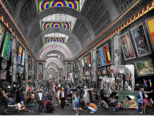 Lluís Barba, Project of the Great Adequacy of the Great Gallery of the Louvre. Hubert Robert, 2010