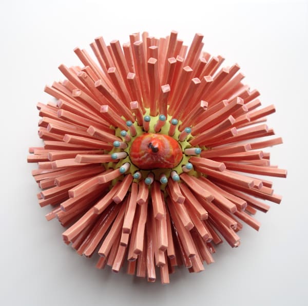 Zemer Peled Shards Flower Pink, 2018 Porcelain 15.2 x 25.4 x 25.4 cm