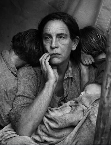 Sandro Miller, Dorothea Lange / Migrant Mother, Nipomo, California(1936), 2015
