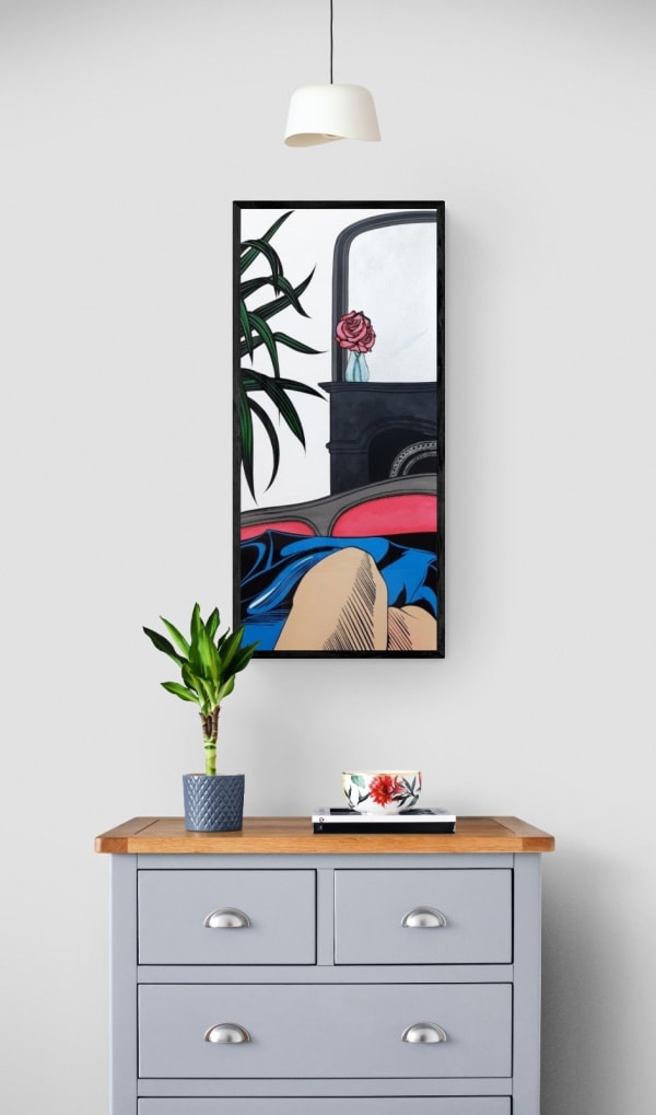 DEBORAH AZZOPARDI Contemplation, 2020 Acrylic on 640g Paper 108 x 48.3 cm 42 1/2 x 19 in. (DA157)