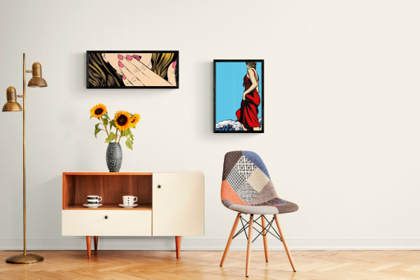 DEBORAH AZZOPARDI And Breathe..., 2017 Acrylic on 450g paper 50 x 36 cm 19 3/4 x 14 1/8 in. (DA082) DEBORAH AZZOPARDI Sealed With A Kiss, 2016 Acrylic on Paper 26 x 69 cm 10 1/4 x 27 1/8 in. (DA149)