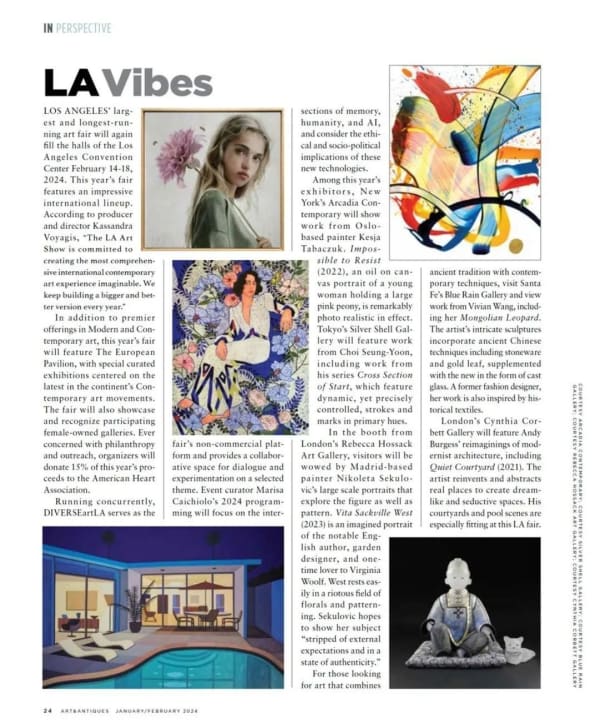 Andy Burgess Modernist Architecture at LA Art Show 2024 | Art & Antiques Magazine