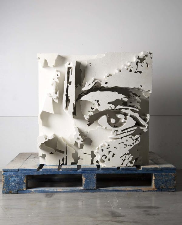 Vhils, Cement Sculpture, 2018