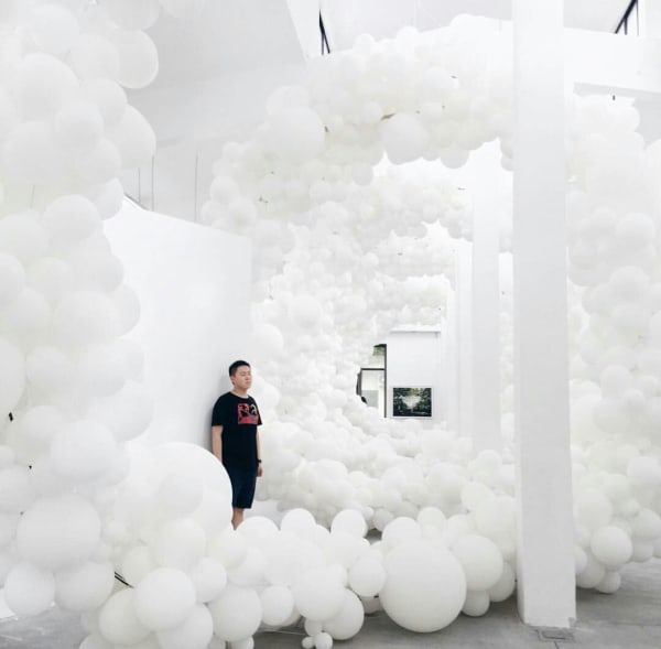 View from Charles Petillon's exhibition at Magda Danysz Gallery in Shanghai