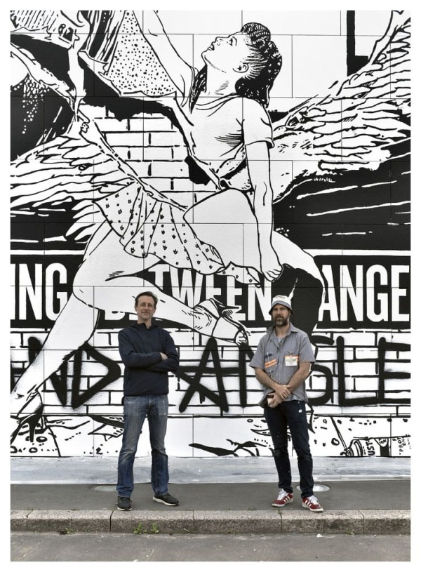 View from the studio (preparation of the "Meet me halfway" solo show in Paris)