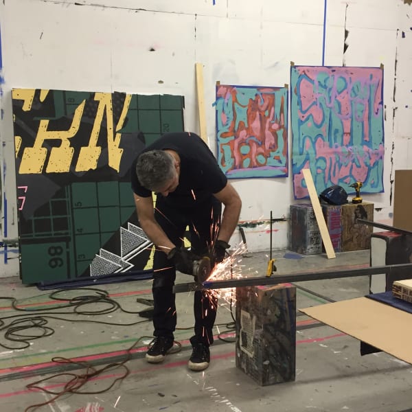 View from the studio (preparation of the "Meet me halfway" solo show in Paris)