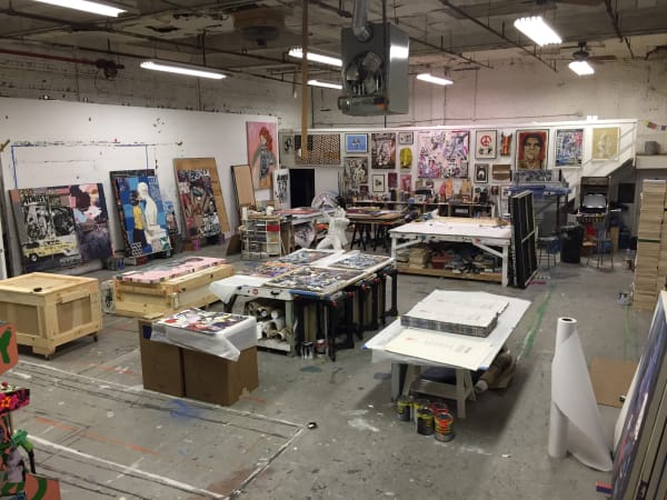 View from the studio (preparation of the "Meet me halfway" solo show in Paris)