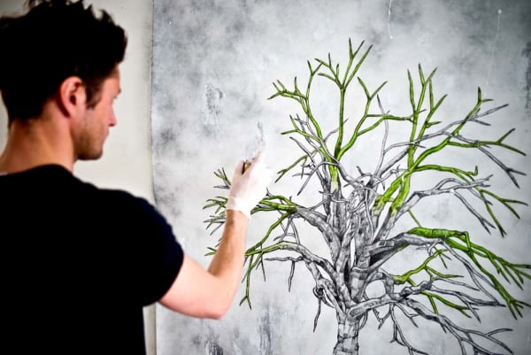 LUDO, work in progress at the Villa Molitor artist residency. Photo : Stephane Bisseuil