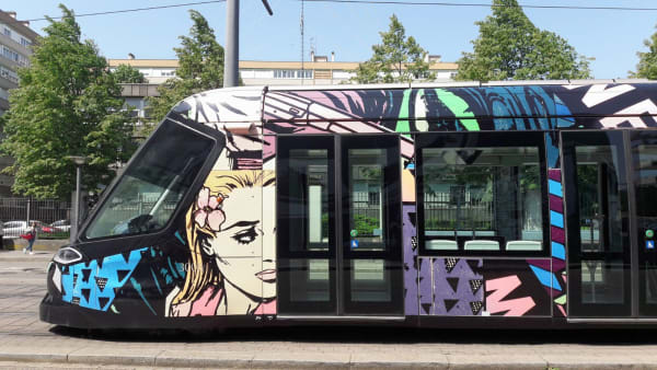 Faile, Public commision on the Strasbourg city tramway, 2018