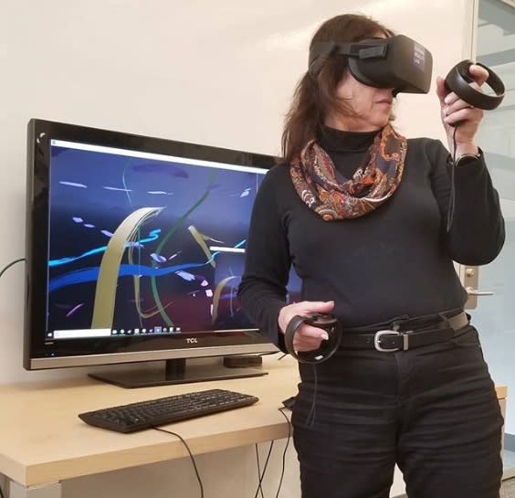 Darcy Gerbarg at Future Reality Lab, New York University, 2019