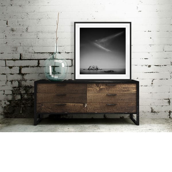 limited edition print on bench, south Isalnd New Zealand