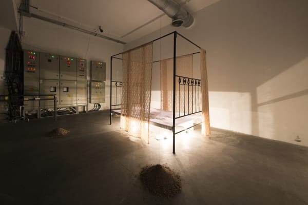 Installation View of Memento Mori a duo presentation of works by Mina Mohseni and Amirnasr Kamgooyan.