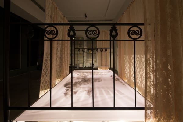 Installation View of Memento Mori a duo presentation of works by Mina Mohseni and Amirnasr Kamgooyan.