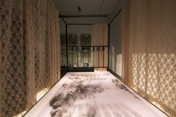 Installation View of Memento Mori a duo presentation of works by Mina Mohseni and Amirnasr Kamgooyan.