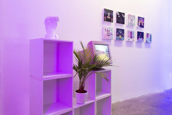 Installation View of Screen Saver a solo presentation of works by Peyman Konjkav.