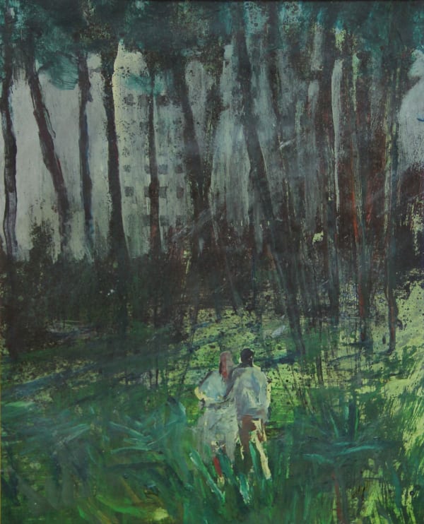 Abbas Nasleshamloo Untitled, 2014 Acrylic on Cardboard