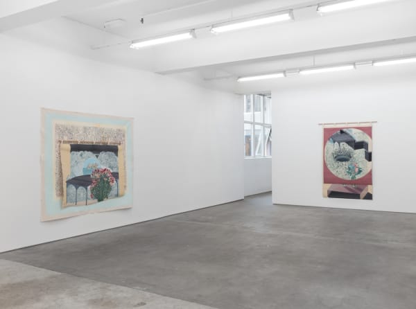 Asal Peirovi Curtains II 2019 Installation view, STANDARD (OSLO), Oslo 24.05.-06.07.2019 SOAP/IV 2019-001/2 Courtesy of the artist and STANDARD (OSLO), Oslo Photographer: Øystein Thorvaldsen