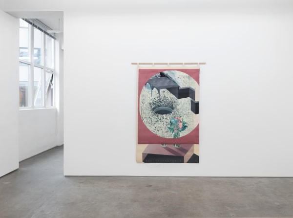 Asal Peirovi Curtains II 2019 Installation view, STANDARD (OSLO), Oslo 24.05.-06.07.2019 SOAP/IV 2019-001/3 Courtesy of the artist and STANDARD (OSLO), Oslo Photographer: Øystein Thorvaldsen