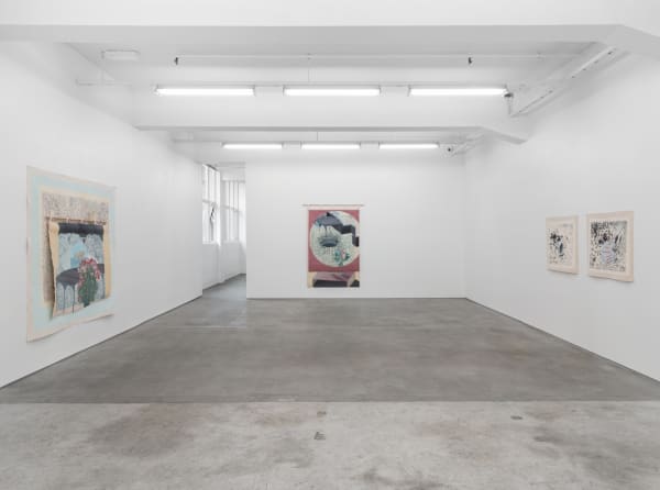 Asal Peirovi Curtains II 2019 Installation view, STANDARD (OSLO), Oslo 24.05.-06.07.2019 SOAP/IV 2019-001/4 Courtesy of the artist and STANDARD (OSLO), Oslo Photographer: Øystein Thorvaldsen