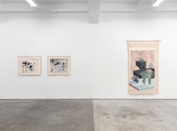 Asal Peirovi Curtains II 2019 Installation view, STANDARD (OSLO), Oslo 24.05.-06.07.2019 SOAP/IV 2019-001/6 Courtesy of the artist and STANDARD (OSLO), Oslo Photographer: Øystein Thorvaldsen