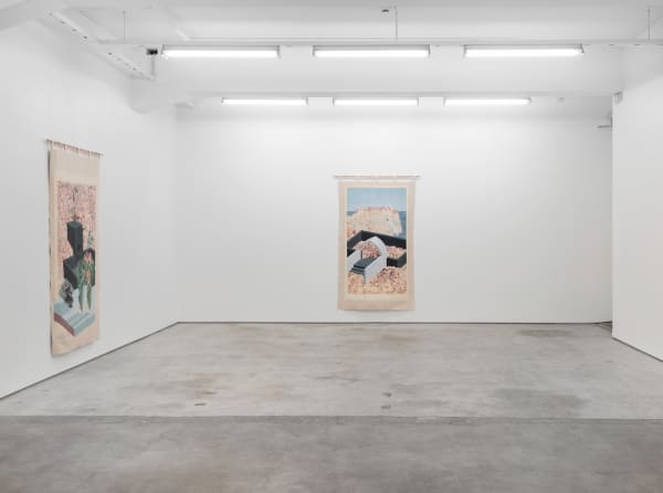 Asal Peirovi Curtains II 2019 Installation view, STANDARD (OSLO), Oslo 24.05.-06.07.2019 SOAP/IV 2019-001/8 Courtesy of the artist and STANDARD (OSLO), Oslo Photographer: Øystein Thorvaldsen
