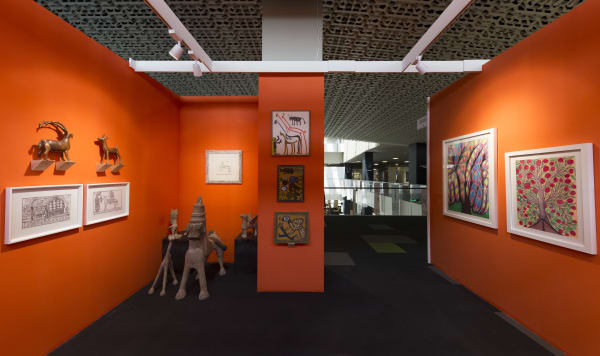 Installation View of Dastan's Booth at Teer Art Fair 2019.