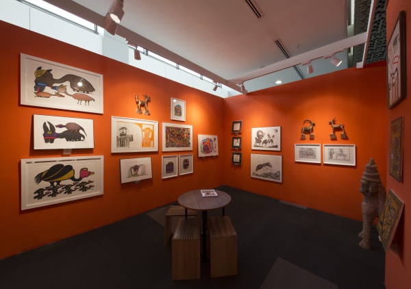 Installation View of Dastan's Booth at Teer Art Fair 2019.