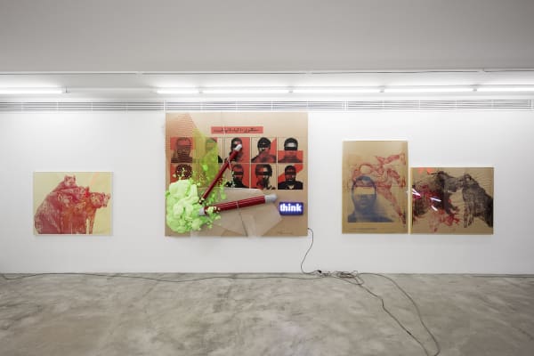 Installation View of Sin a solo presentation of works by Sina Choopani.