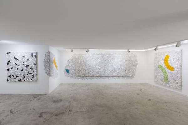 Installation View of Dynamic Shapes a solo presentation of works by Ali Razavi.