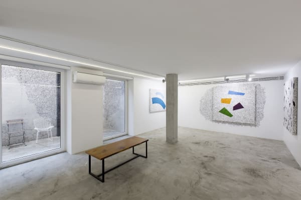 Installation View of Dynamic Shapes a solo presentation of works by Ali Razavi.