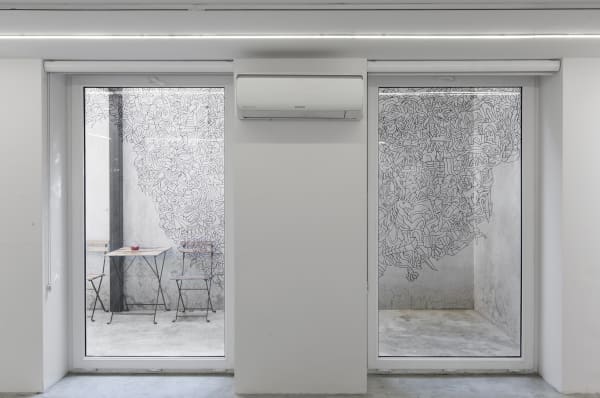 Installation View of Dynamic Shapes a solo presentation of works by Ali Razavi.