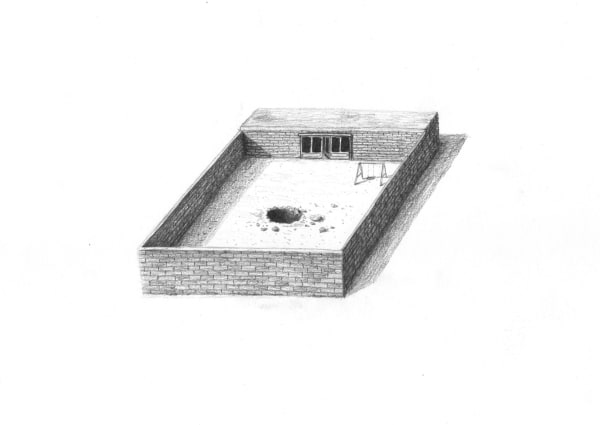 Hamed Sahihi, Untitled, Pencil on Paper, 32x45cm
