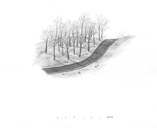 Hamed Sahihi, Untitled, Pencil on Paper, 32x45cm