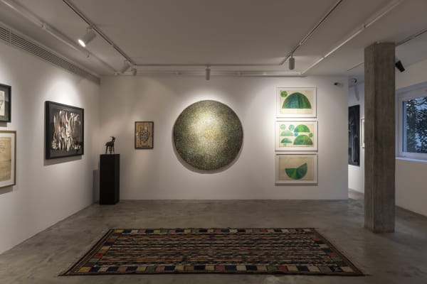 Installation View of Virus of Collecting a solo presentation of works by Parviz Tanavoli.