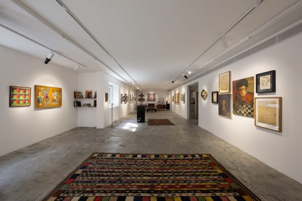 Installation View of Virus of Collecting a solo presentation of works by Parviz Tanavoli.