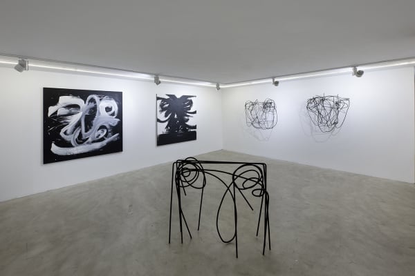 Installation View of Solitude a solo presentation of works by Yashar Salahi.