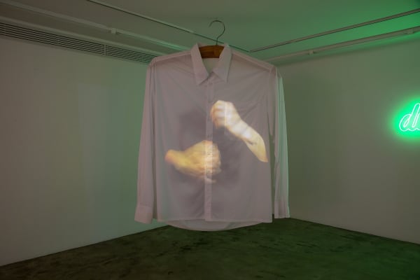 Installation View of Honey, I am home a solo presentation of works by Hoda Zarbaf.