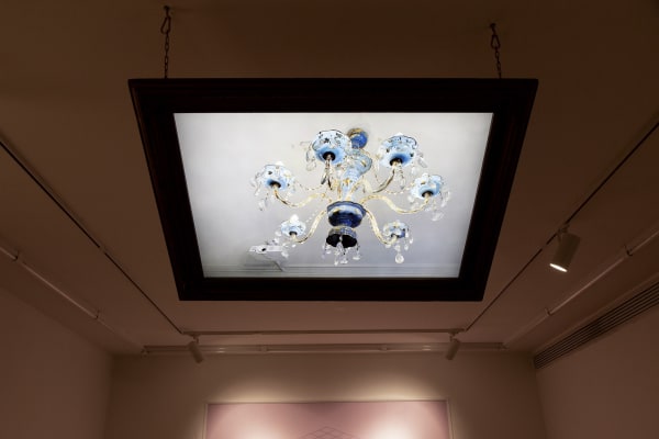 Installation View of Honey, I am home a solo presentation of works by Hoda Zarbaf.