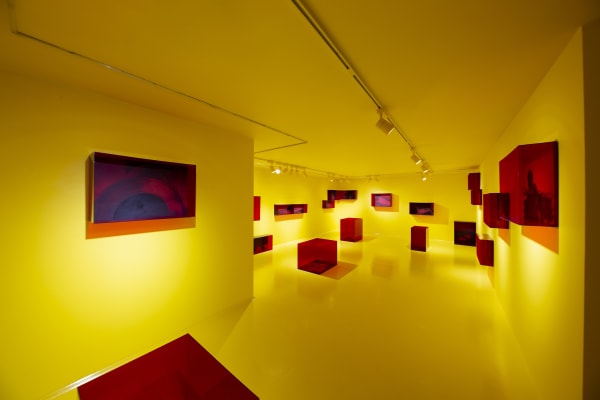 Installation View of Yellow Room a solo presentation of works by Kourosh Malek.