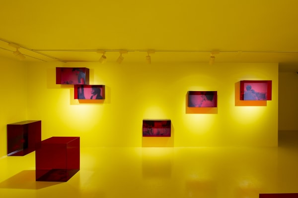 Installation View of Yellow Room a solo presentation of works by Kourosh Malek.