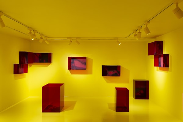 Installation View of Yellow Room a solo presentation of works by Kourosh Malek.