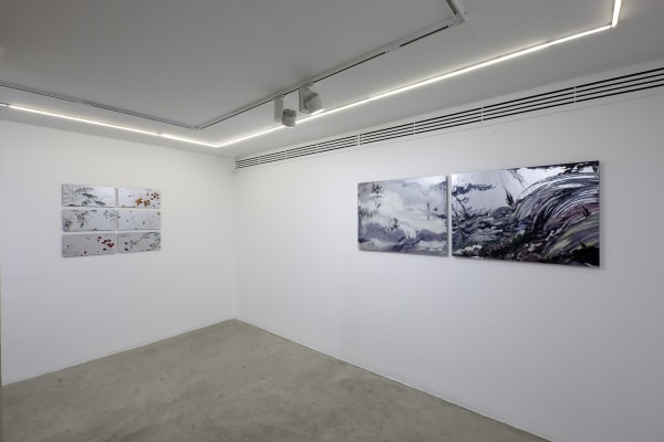 Installation View of State of Mind a solo presentation of works by Sadaf Hesamiyan.