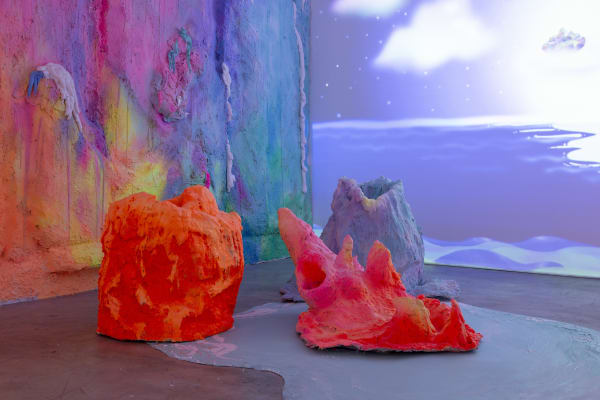 Installation View of Over There a solo presentation of works by Taba & Shooki.