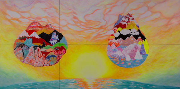 Installation View of Over There a solo presentation of works by Taba & Shooki.