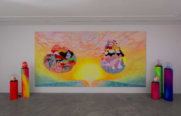 Installation View of Over There a solo presentation of works by Taba & Shooki.