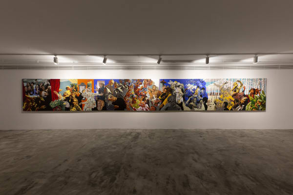 Installation View of We Danced a solo presentation of works by Mehrdad Mohebali.