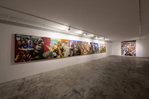 Installation View of We Danced a solo presentation of works by Mehrdad Mohebali.