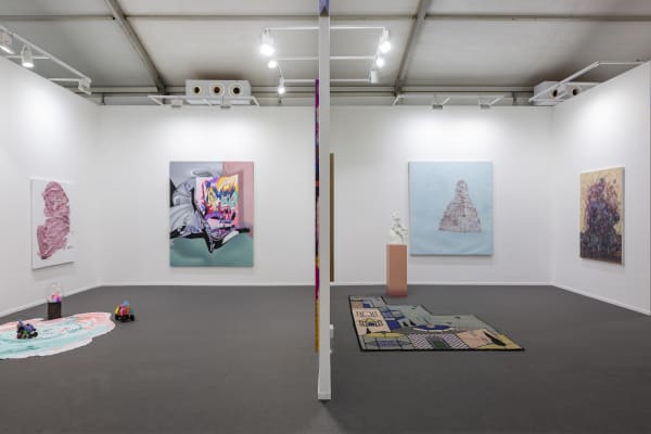 Installation View of Dastan's Booth at Art Dubai 2021.