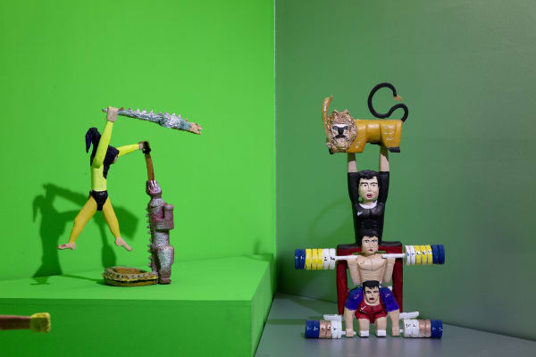 Installation View of Aliens VS Gorillas a solo presentation of works by Amir Kamand.